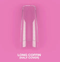 Gel Tips Long Coffin (half cover)