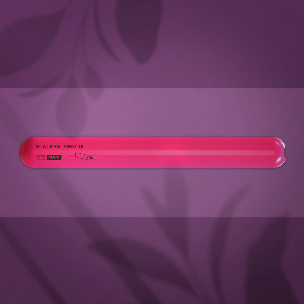 Straight beveled plastic base for nail file EXPERT (162 mm)