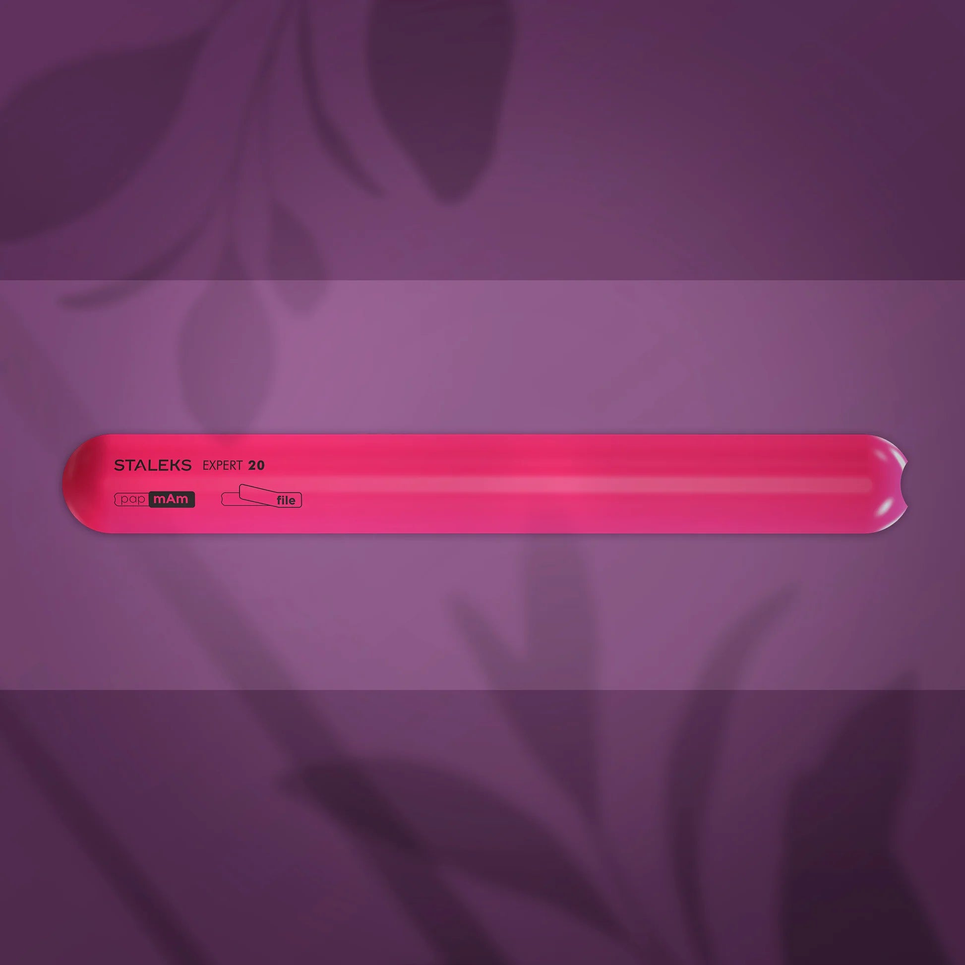 Straight beveled plastic base for nail file EXPERT (162 mm)